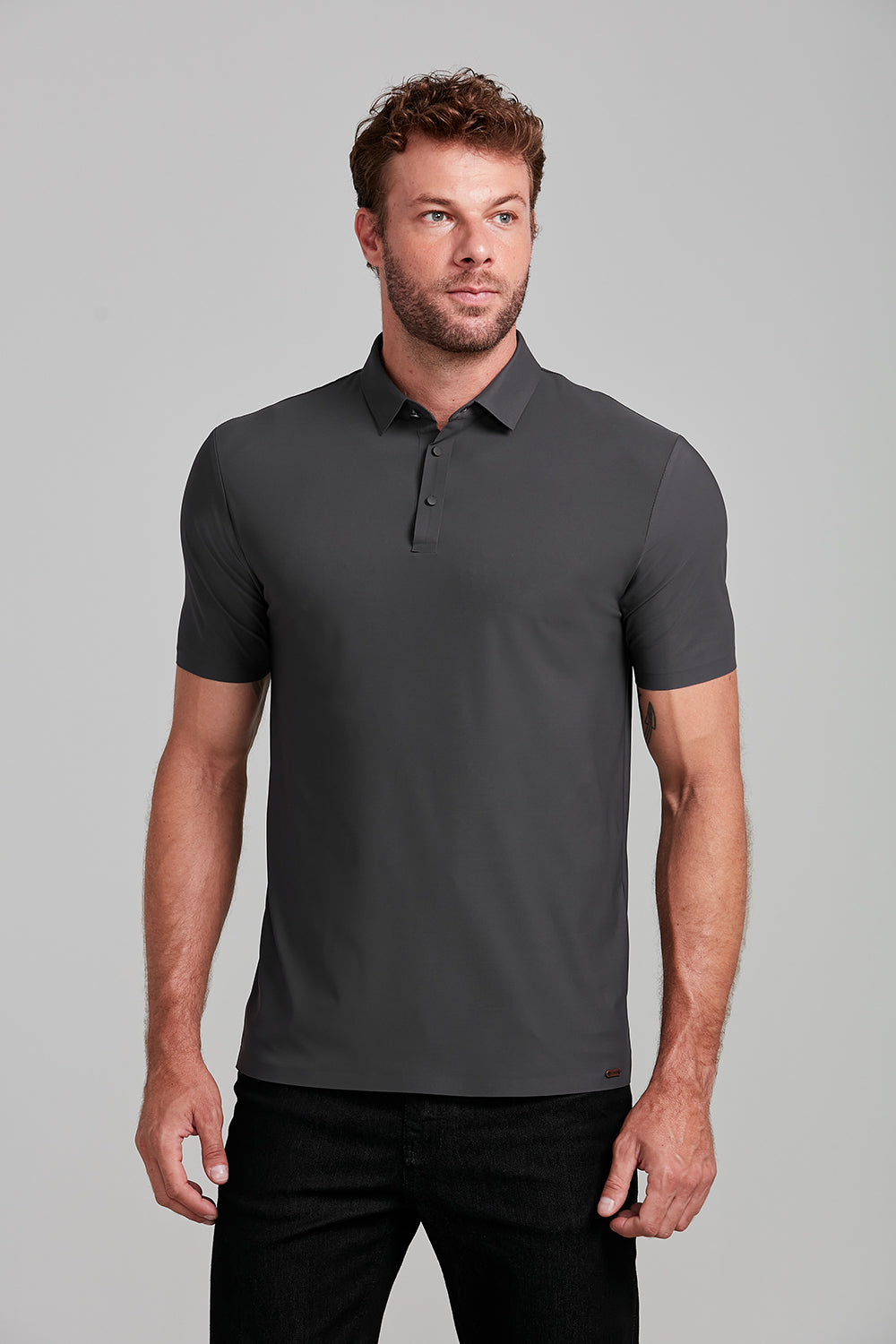 Camisa Polo Tecnocomfy - Cinza Grafite – Highstil