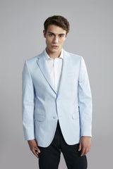 Blazer Alfaiataria Blue Lable Liso 2 Botões Slim Fit - Azul