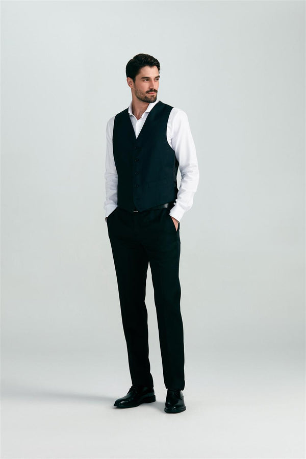 Colete Alfaiataria Blue Label Liso Office - Cinza