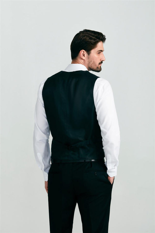 Colete Alfaiataria Blue Label Liso Office - Cinza Chumbo