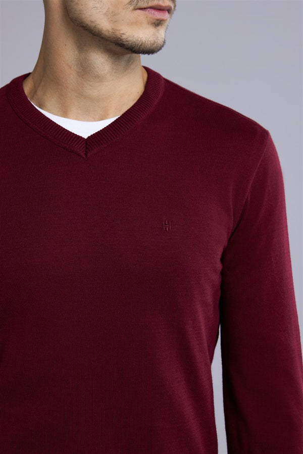 Tricot Gola V Liso - Roxo