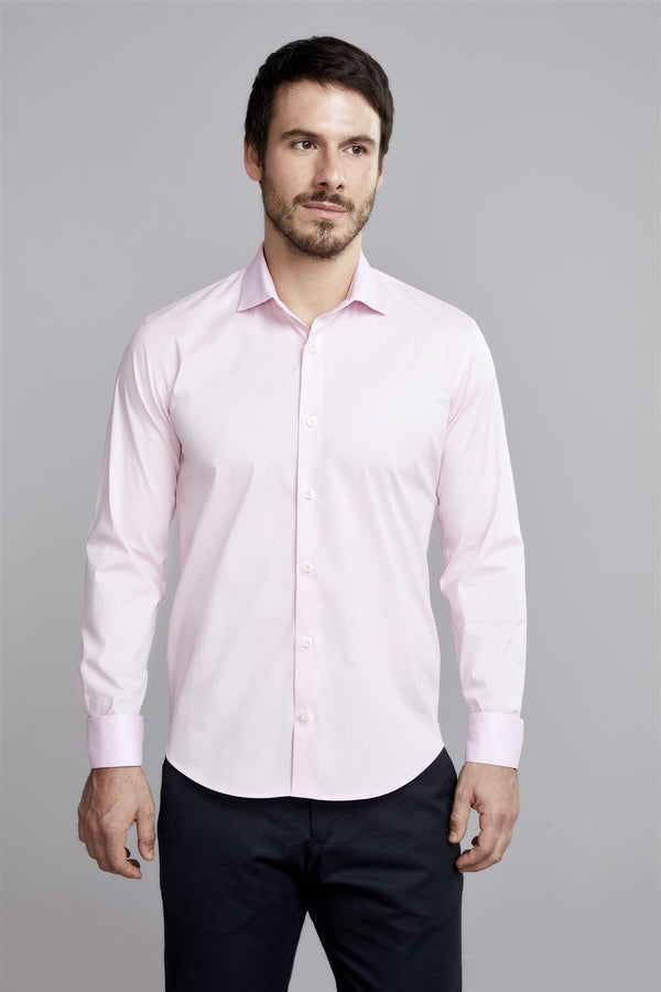 Camisa Lisa Comfort - Rosa