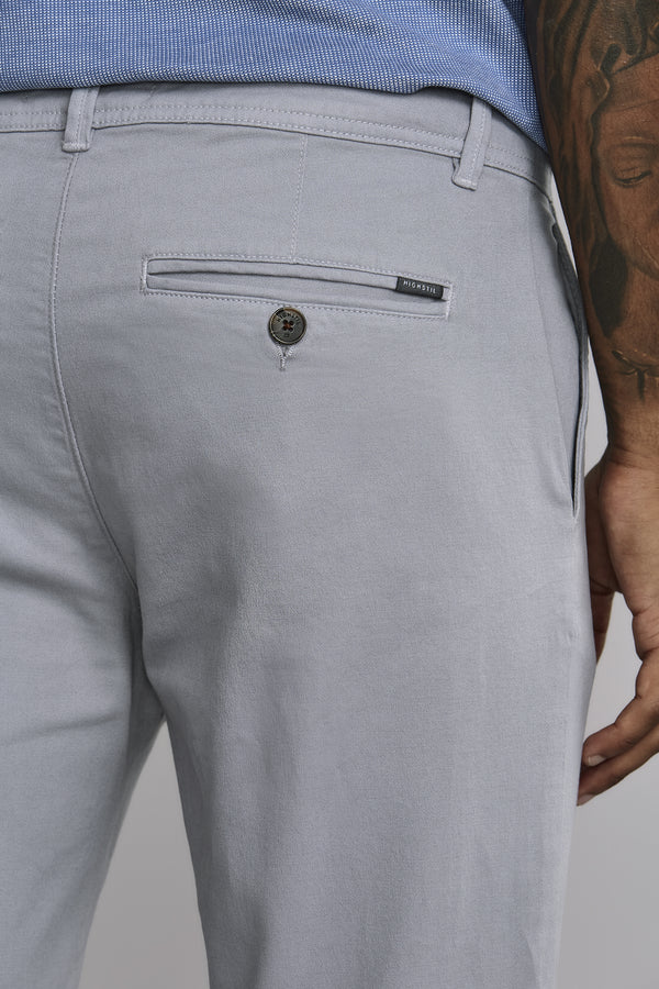 Calça Chino Slim Fit - Cinza