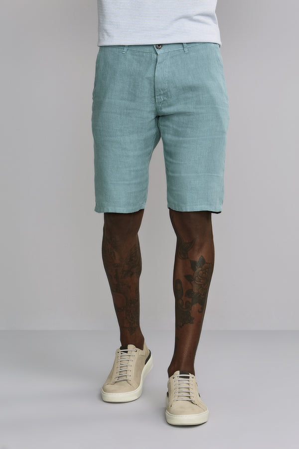 Bermuda Comfort Linho - Verde