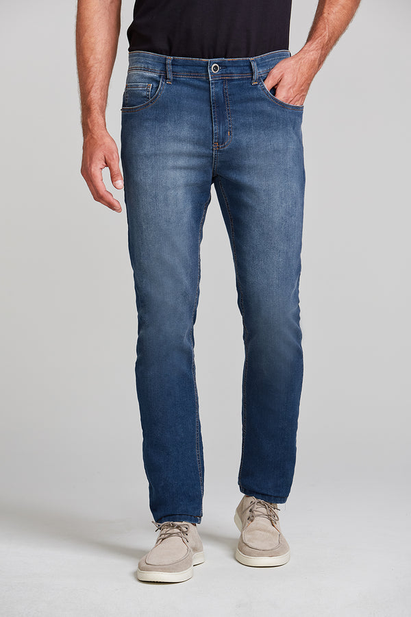 Calça Jeans Slim Fit - Lavagem Media