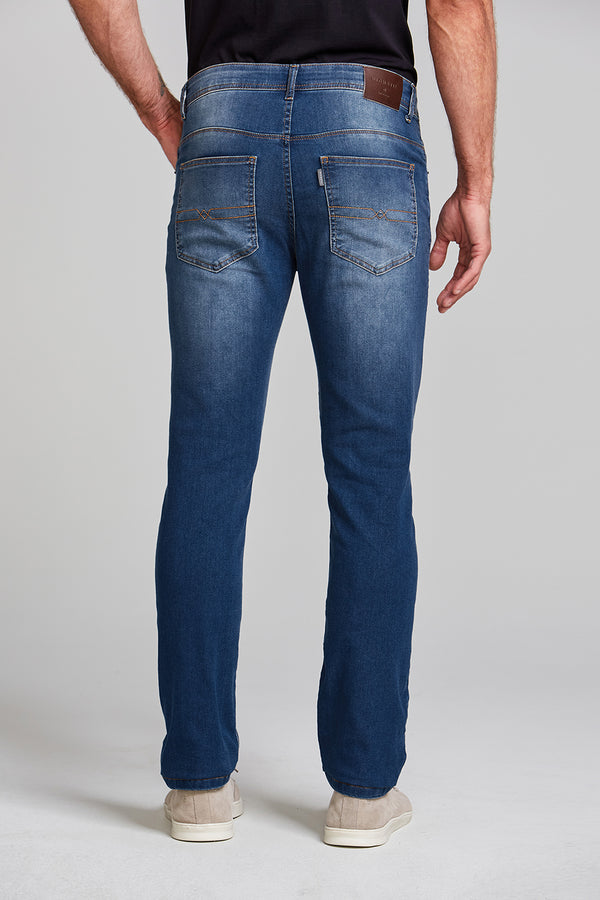 Calça Jeans Slim Fit - Azul