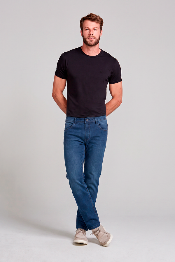 Calça Jeans Slim Fit - Lavagem Media