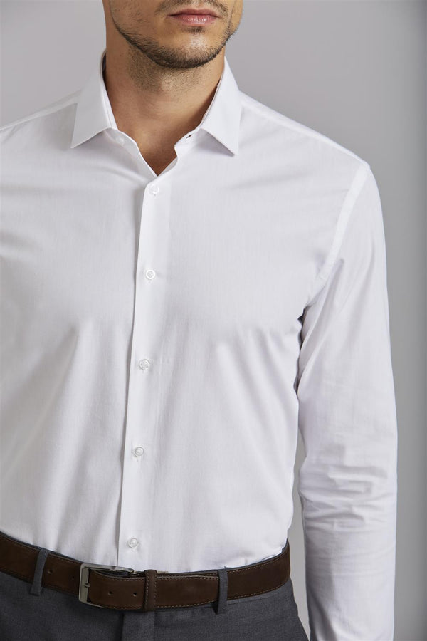 Camisa Social Slim Fit Lisa - Branco