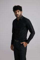 Camisa Social Lisa Comfort - Preto