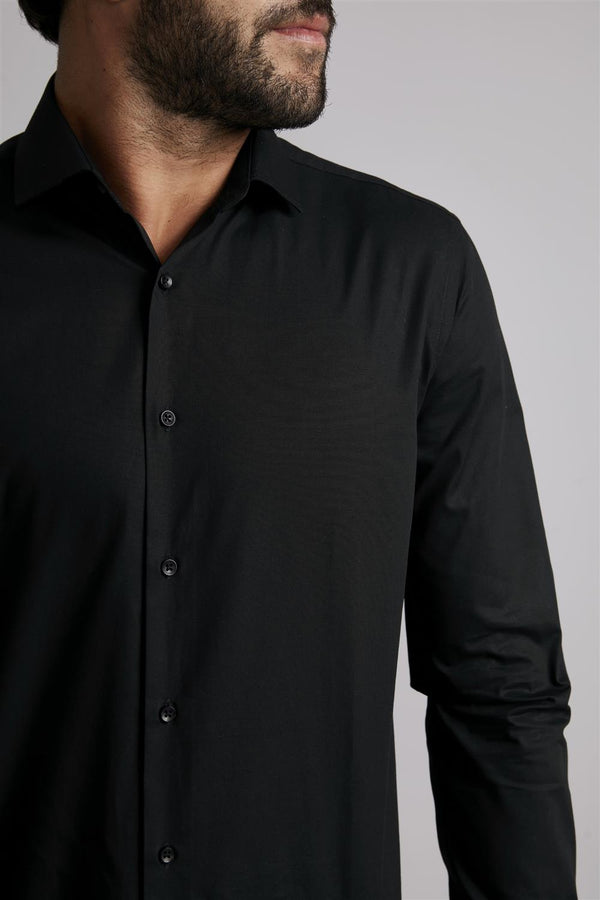Camisa Social Lisa Comfort - Preto