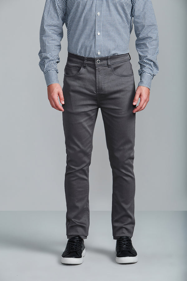 Calça Chino Slim Fit - Cinza Grafite