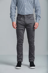 Calça Chino Slim Fit - Cinza Grafite