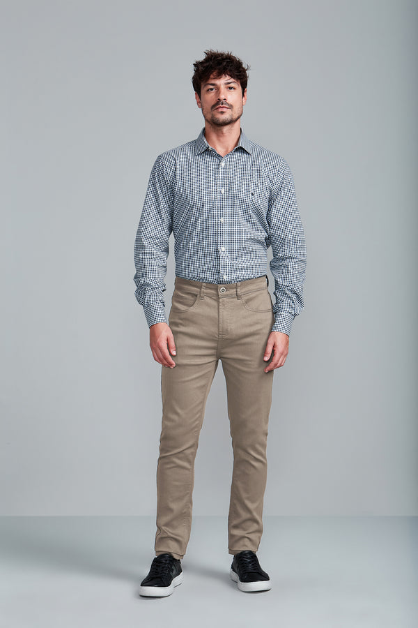 Calça Chino Slim Fit - Khaki