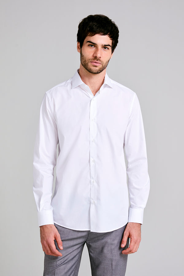 Camisa Social Wrinkle Free Slim Fit - Branco