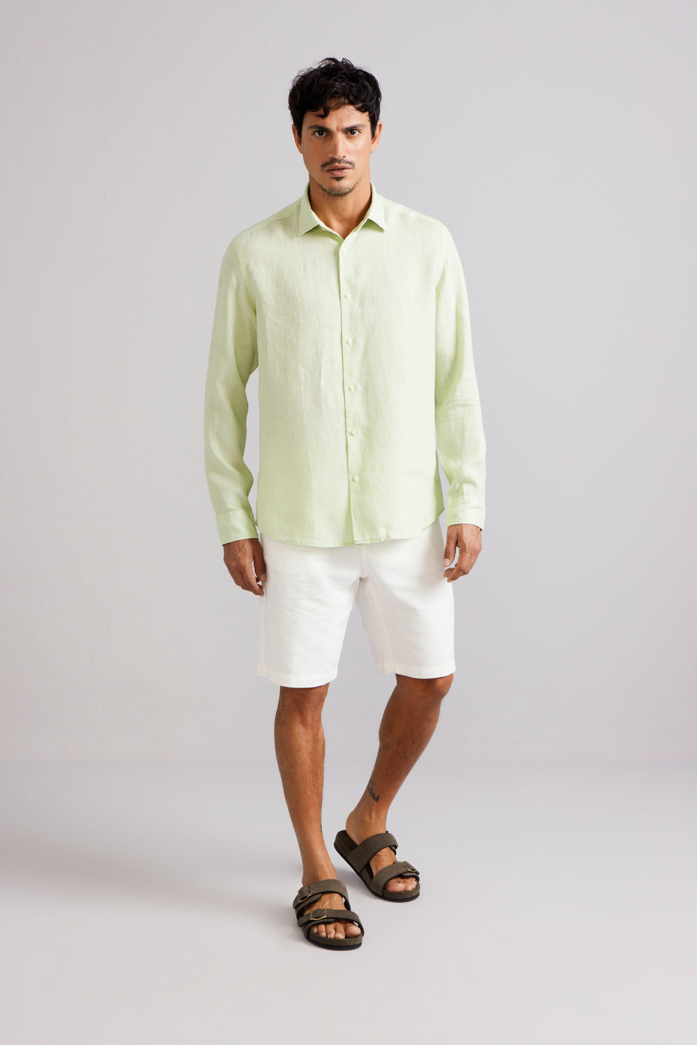Camisa Lisa Comfort Linho