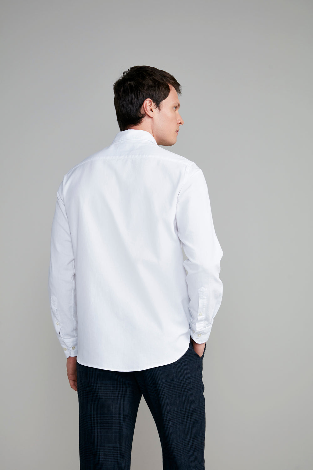Camisa Lisa Oxford Slim Fit