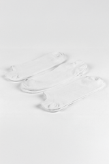 Kit 3 Pares Meia Sapatilha - Branco