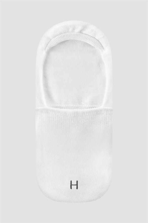 Meia Invísivel Algodão Lisa - Branco