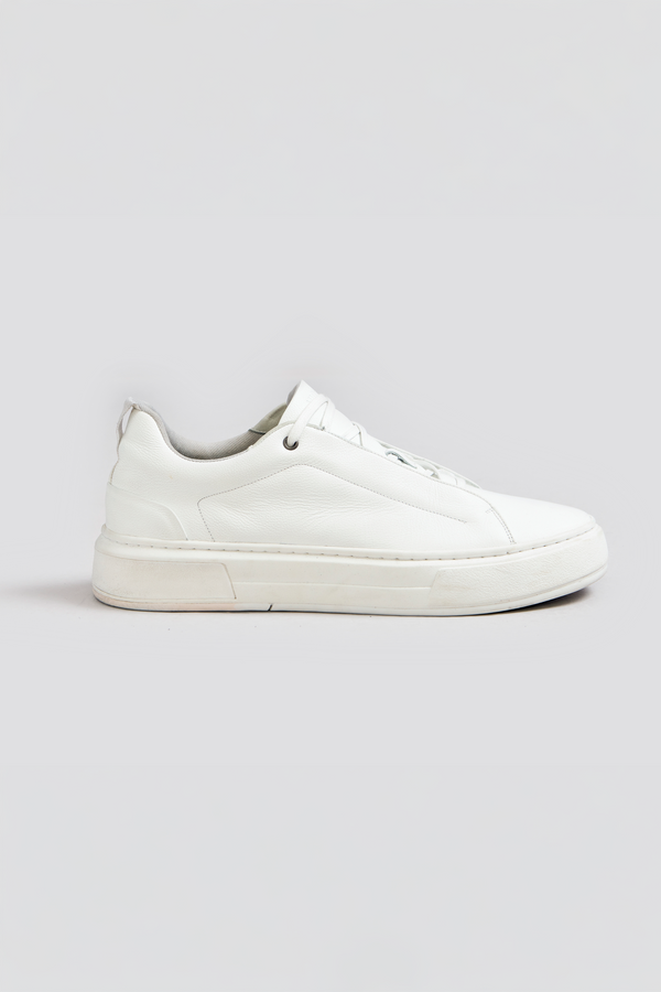 Tênis Casual Couro - Branco