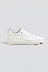 Tênis Casual Couro - Branco