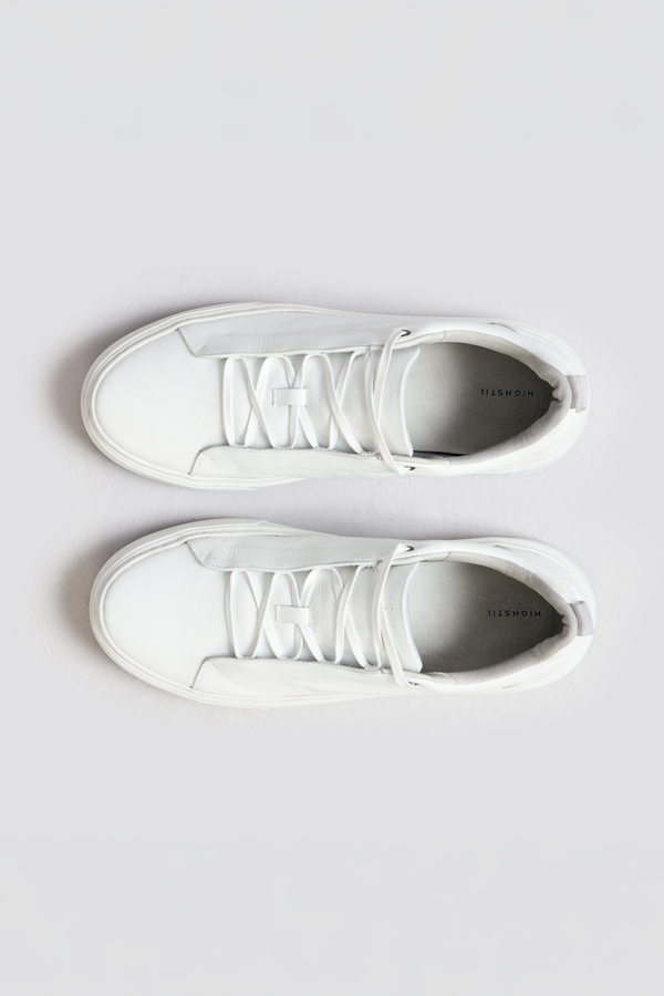 Tênis Casual Couro - Branco