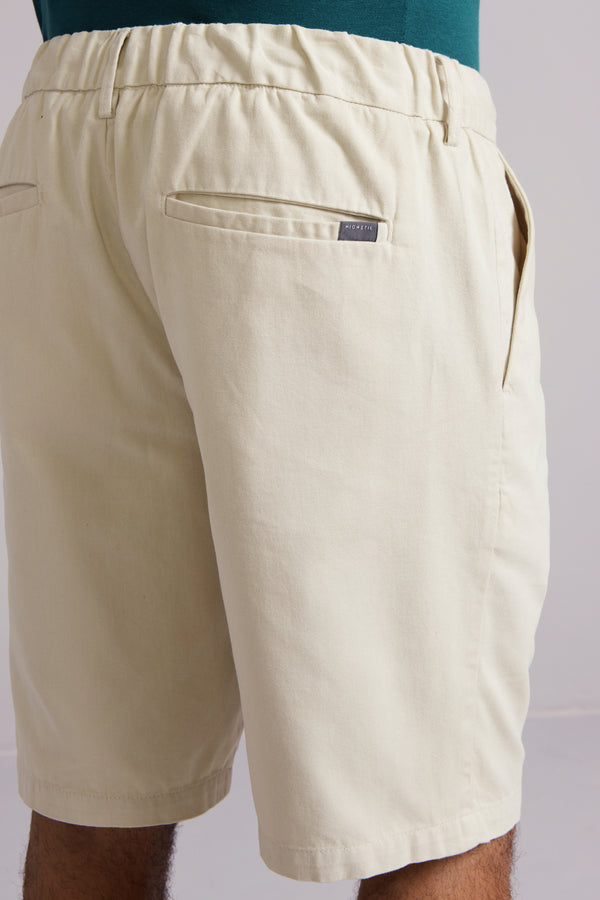 Bermuda Chino Slim Fit - Bege