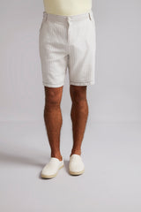 Bermuda Chino Relax Linen Blend - Bege