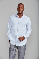 Camisa Social Comfort - Azul Claro