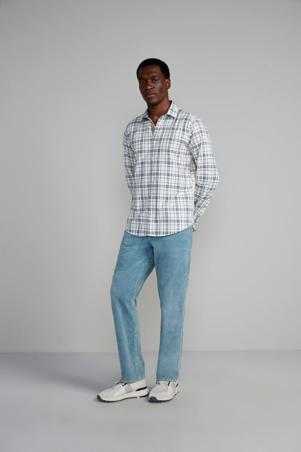 Camisa Xadrez Comfort - Bege