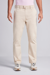 Calça Comfort Sarja - Bege Areia
