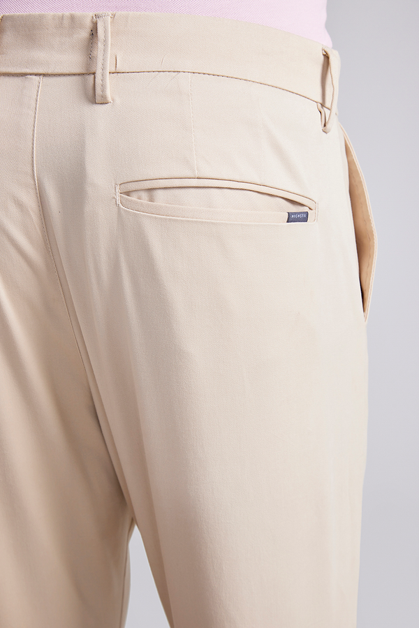 Calça Comfort Sarja - Bege Areia