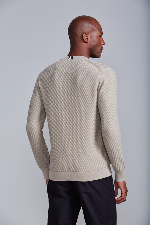 Tricot Gola Careca - Bege