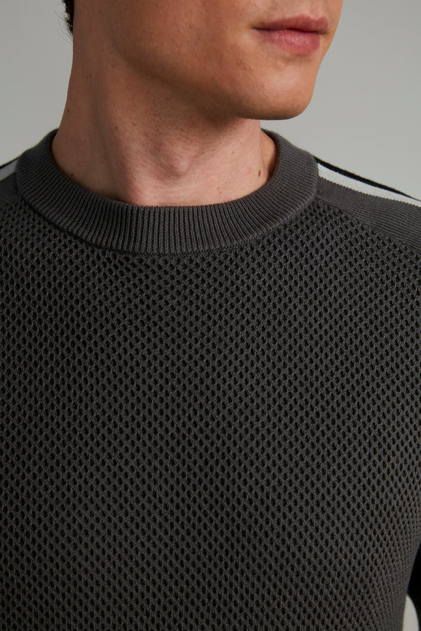 Tricot Gola Careca - Cinza