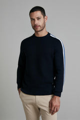 Tricot Gola Careca - Azul Marinho