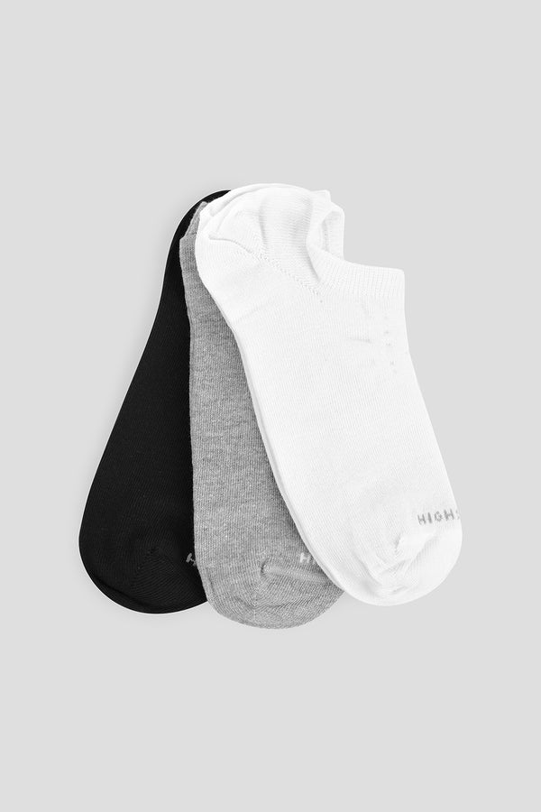 Kit 3 Pares Meia Sapatilha - Preto