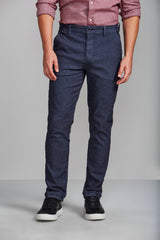 Calça Sarja Slim Fit - Azul Marinho