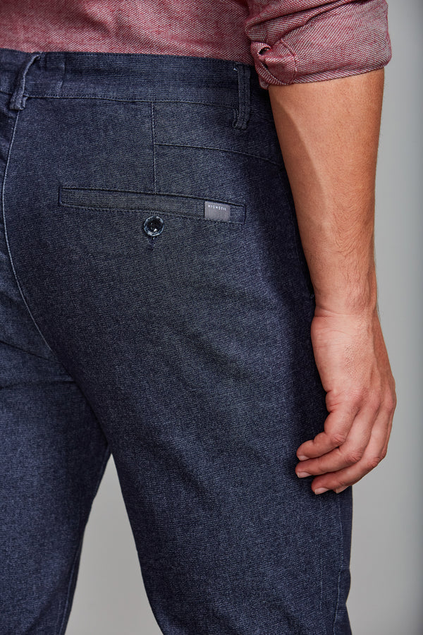 Calça Sarja Slim Fit - Azul Marinho