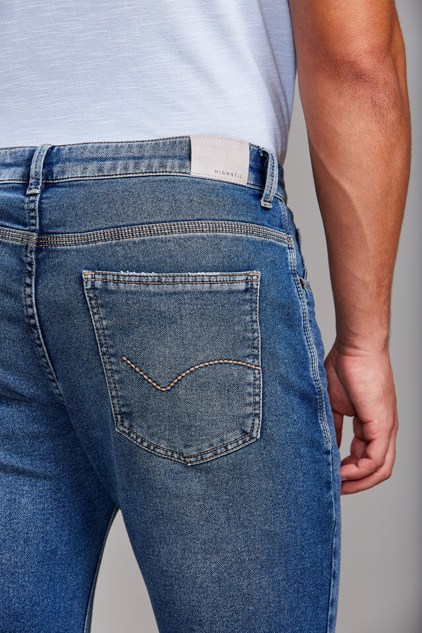 Calça Jeans Slim Fit - Azul