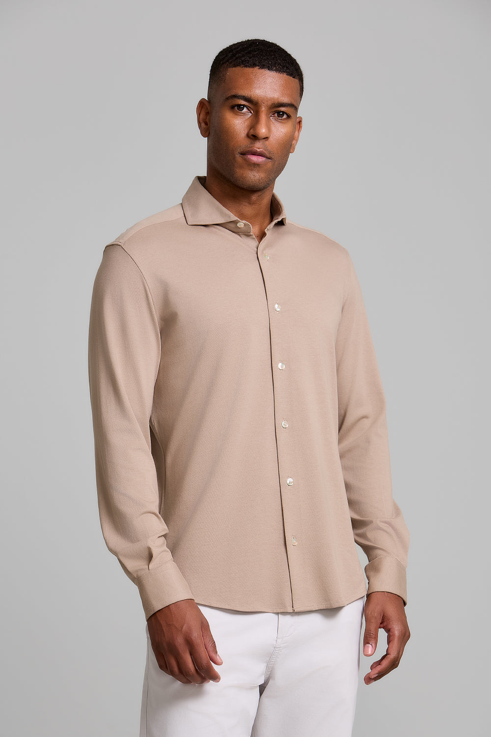 Camisa Lisa Supreme Cotton Slim Fit