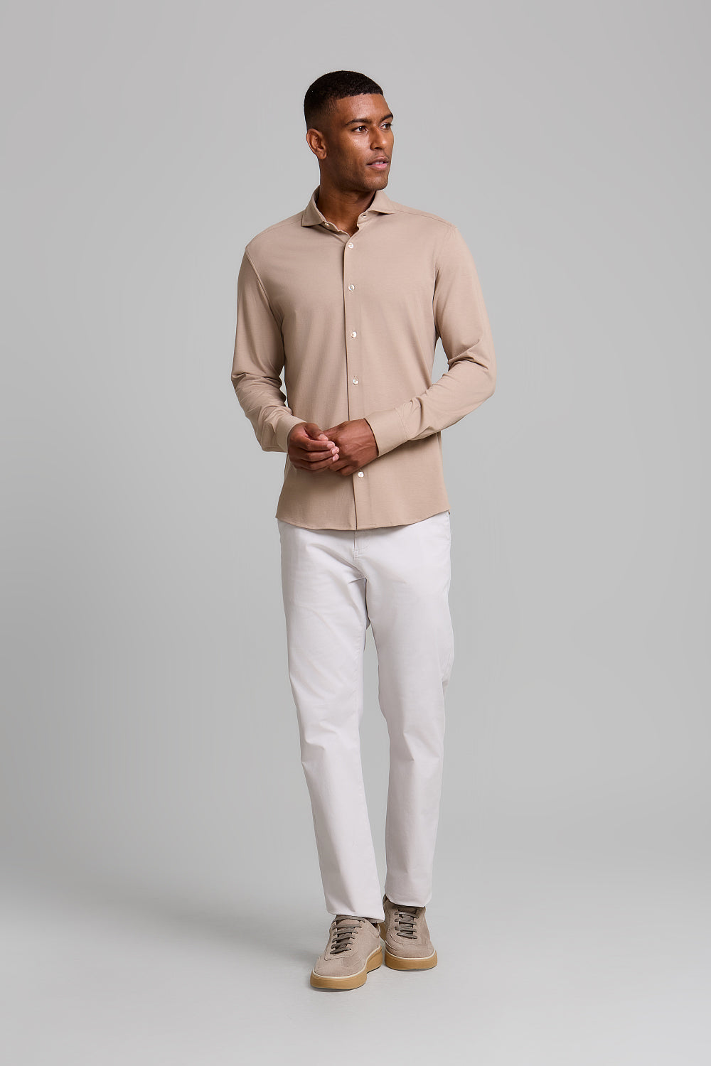 Camisa Lisa Supreme Cotton Slim Fit
