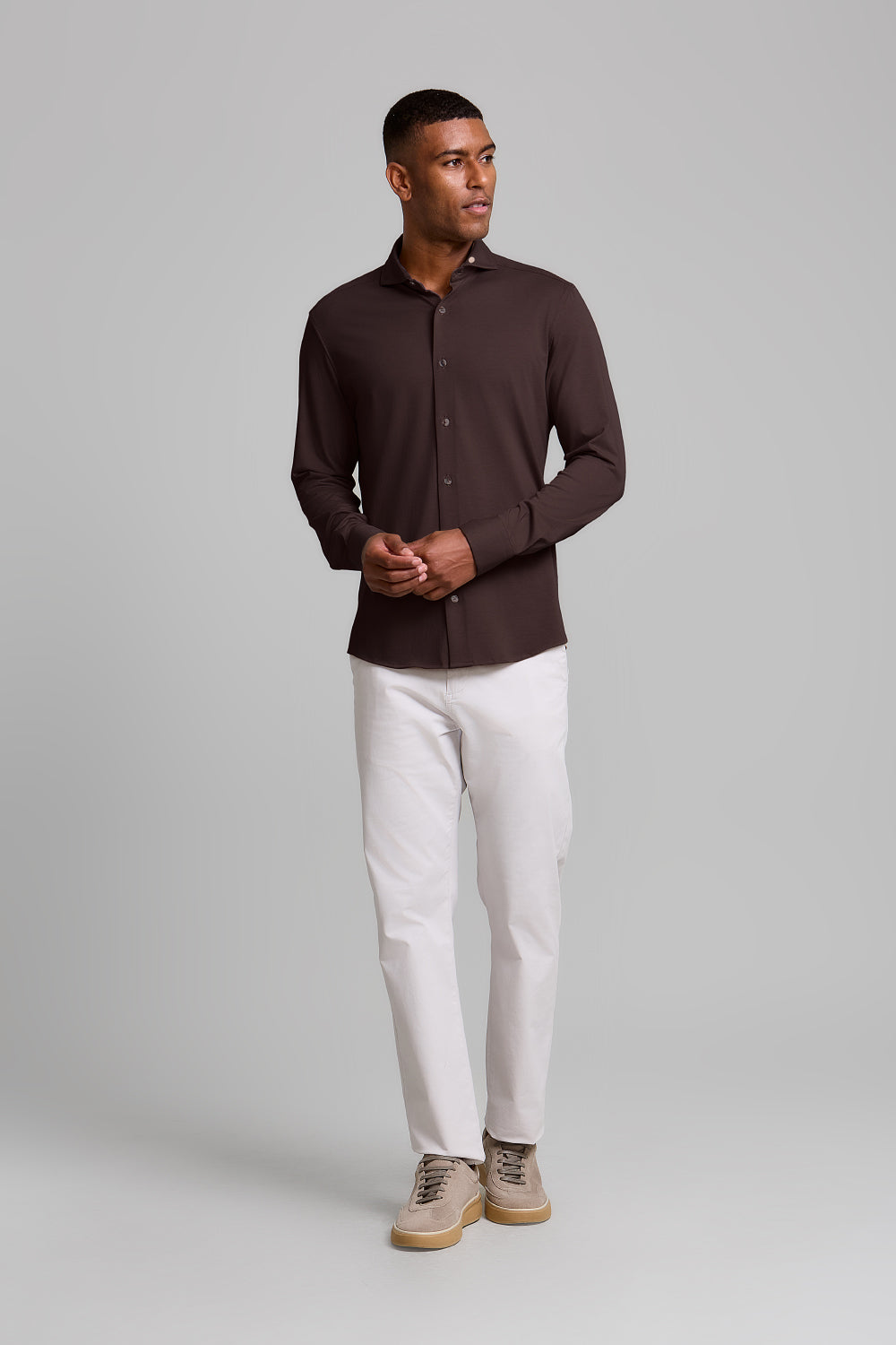 Camisa Lisa Supreme Cotton Slim Fit
