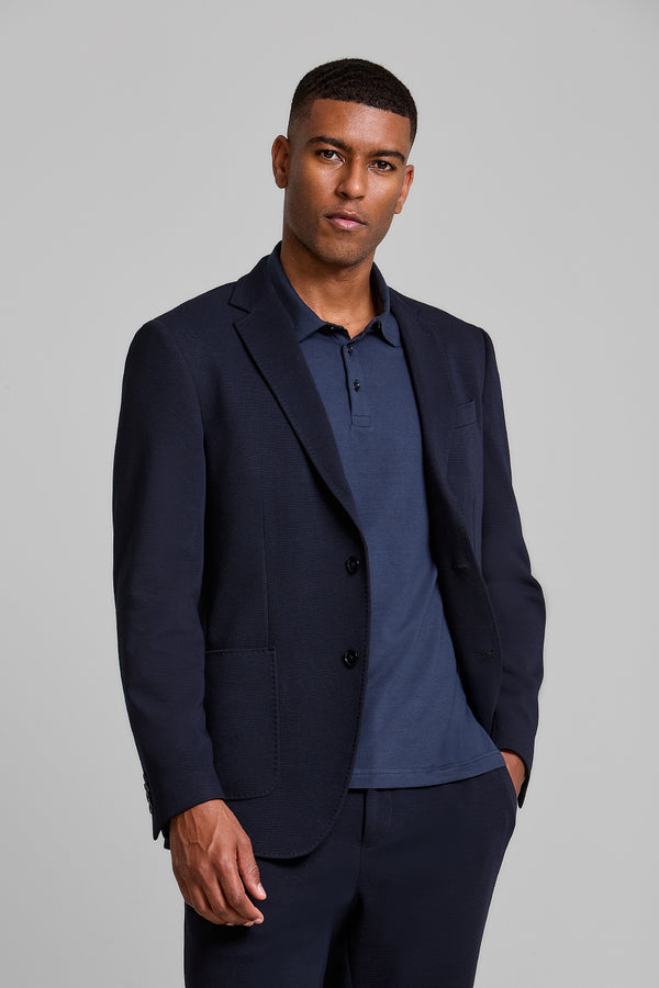 Blazer Alfaiataria Hitech Slim Fit - Azul Marinho