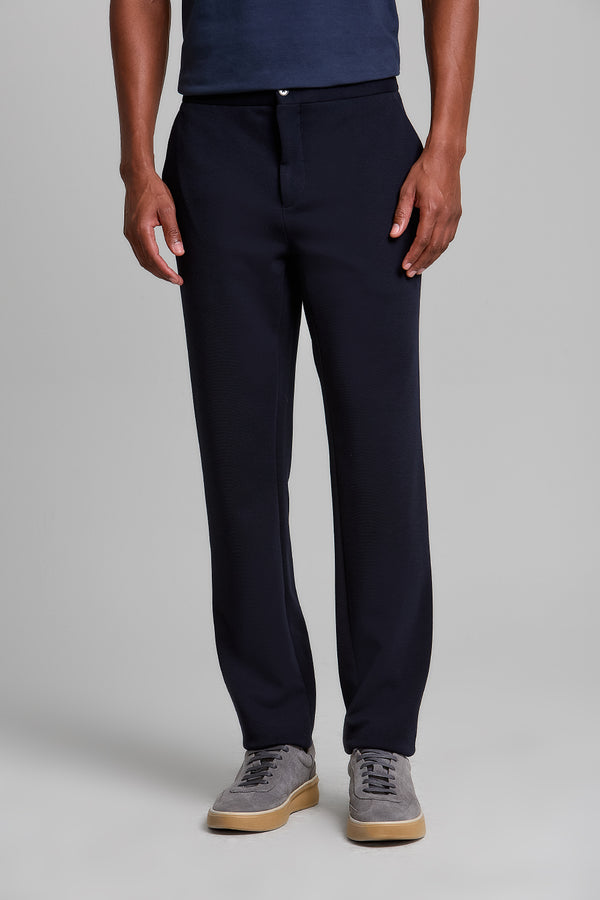 Calça Alfaiataria Slim Fit - Azul Marinho