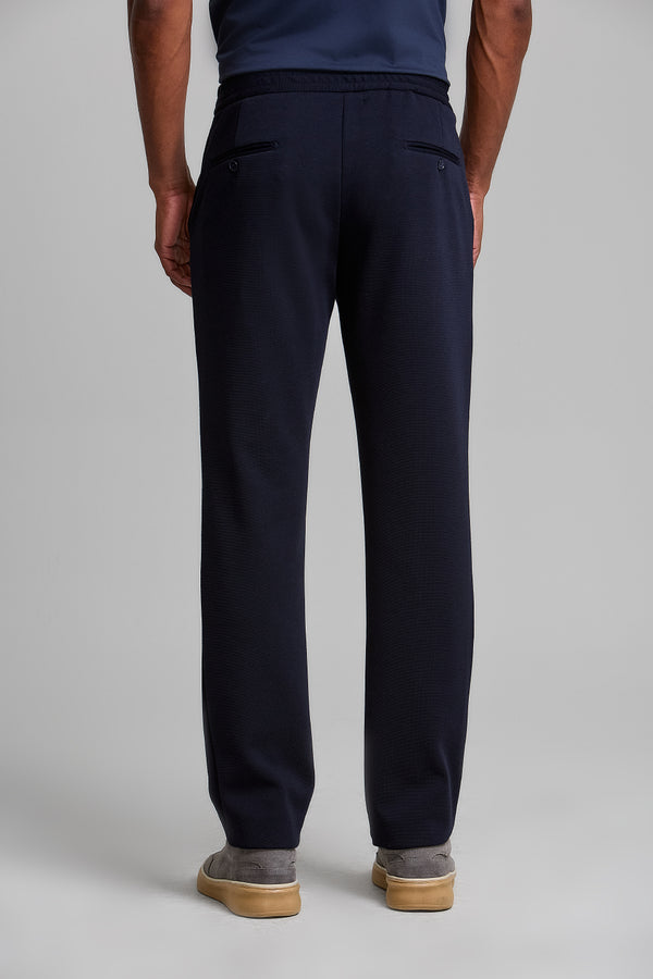 Calça Alfaiataria Slim Fit - Azul Marinho