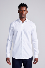 Camisa Social Algodão Egípcio Comfort - Branco