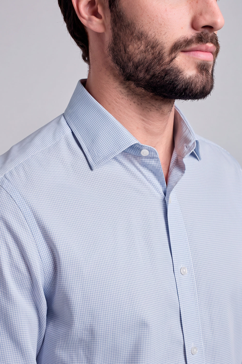 Camisa Social Algodão Egípcio Slim Fit Listrada