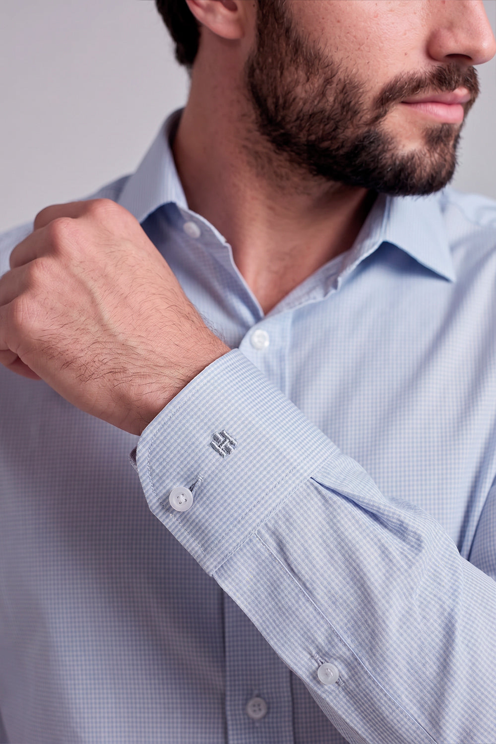 Camisa Social Algodão Egípcio Slim Fit Listrada