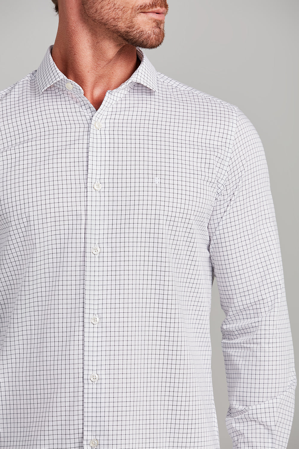 Camisa Algodão Egípcio Slim Fit Listrada