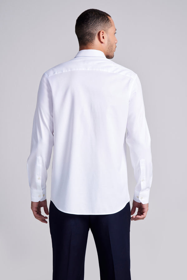 Camisa Lisa Algodão Pima Comfort - Branco