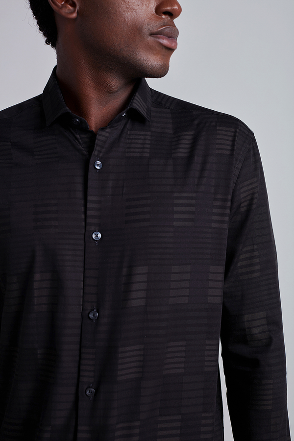 Camisa Comfort Listrada - Verde